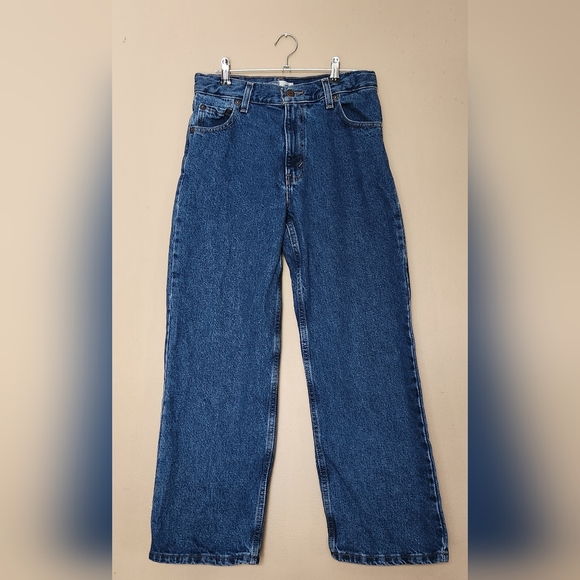 Levis Strauss Signature Authentic Loose Fit Blue Jeans Size 14 Regular - Picture 1 of 11